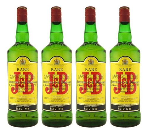 Pack De 4 Whisky J&b Blended Scotch 1 L