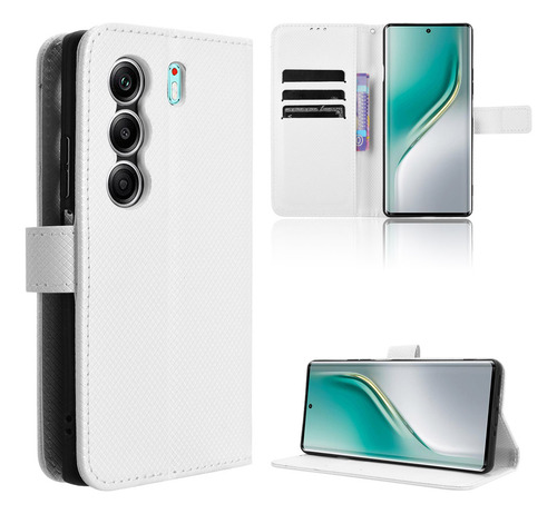 Funda Para Tecno Camon 40 Pro Estampado De Diamante+mica