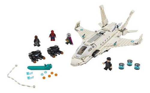 Bloques para armar Lego Marvel Stark jet and the drone attack 504 piezas  en  caja