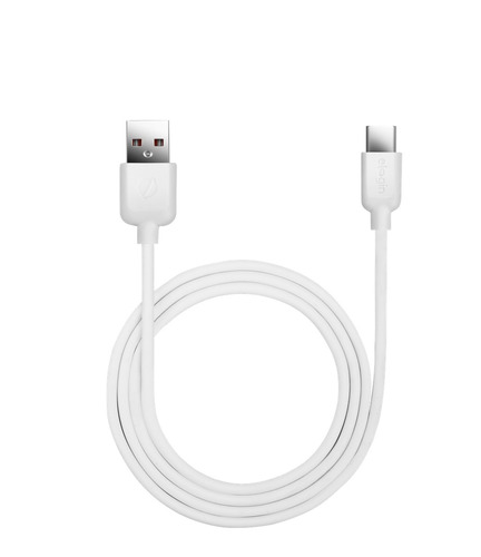 Cabo Usb Elogin Emborrachado I Tipo C Branco- Ce04