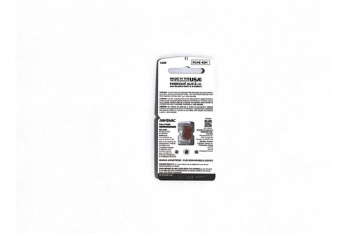 Imagen 2 de 2 de Pilas Para Audífono 312 Royavac Advanced X6 Pilas Original