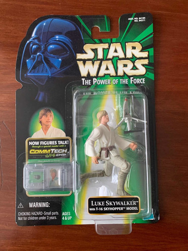 Star Wars Potf Commtech Luke Skywalker & T 16 3.75 Hasbro