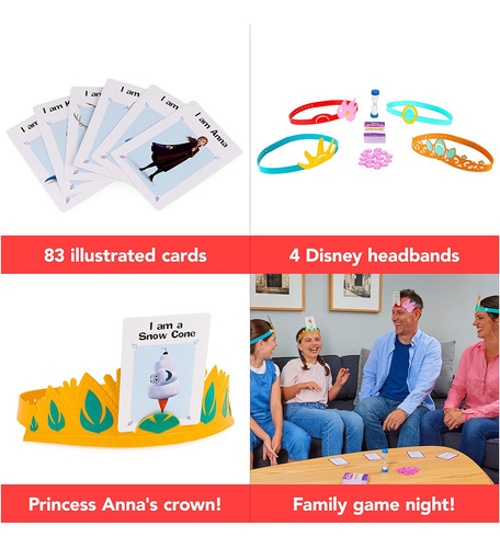 Juego De Princesa De Hedbanz Disney Con Paquete De 2 Paquete