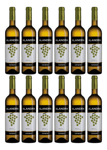  Kit Com 12 Un Vinho Alandra Esporão Branco 750 Ml