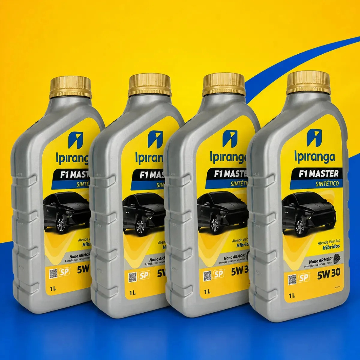 Kit 4 Oleo Motor 5w30 Sp Ipiranga F1 Master Sintético