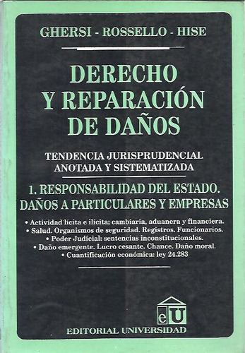 Derecho Y Reparacion De Daños Responsabilidad Del Estado 