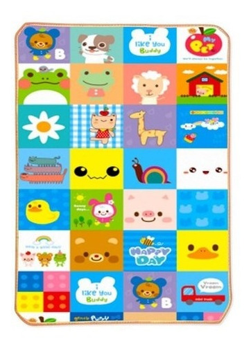 Imagem 4 de 6 de Tapete Infantil Educativo Atividades Duplo 180x120cm Térmico