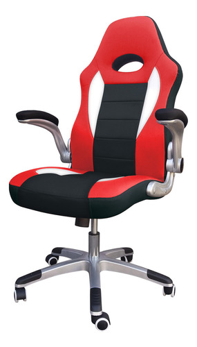 Silla Pc Gamer Energy - Desillas Color Negro Con Rojo