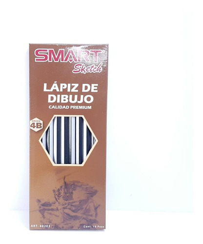 Lapiz De Dibujo 4b Smart Sketch Pq Con 10 Pz