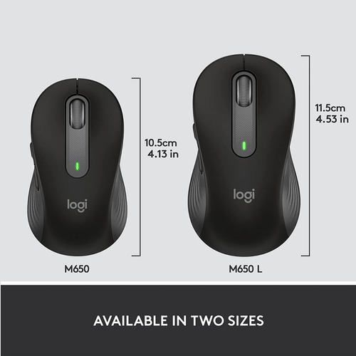 Raton Mouse Inalambrico Bluetooth Signature M650 L Logitech