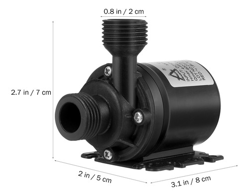 Bomba De Agua Sumergible Sin Escobillas Dc 12v 800l/h 5m Par