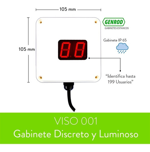Display Vecinal V222 Identificador Usuario Exterior Viso01