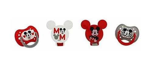 Cudlie Disney Baby Boy Mickey Mouse Pack De 2 Chupetes Con 2