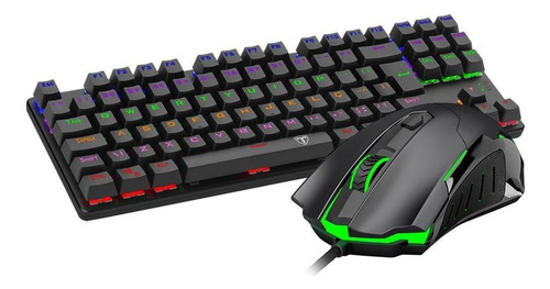 Combo 2-in-1 Teclado + Mouse T-dagger Tgs005 Negro