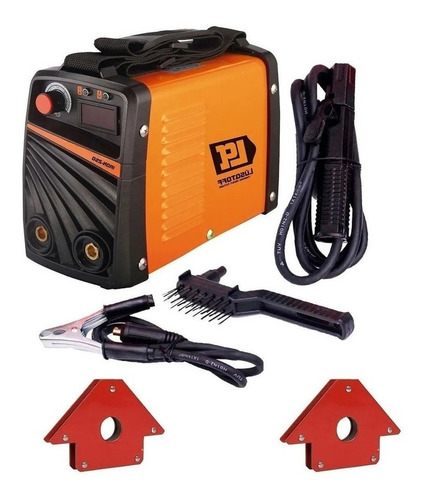 Soldadora inverter Lüsqtoff Inverter Iron-250 naranja y negra 50Hz/60Hz 220V