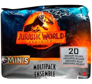 Jurassic World Multipack X20 Mini Dinosaurios Gyy79 Mattel