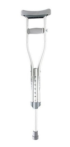Imagen 2 de 7 de Báscula Corporal Muletas De Altura Ajustable Con Botón Pul