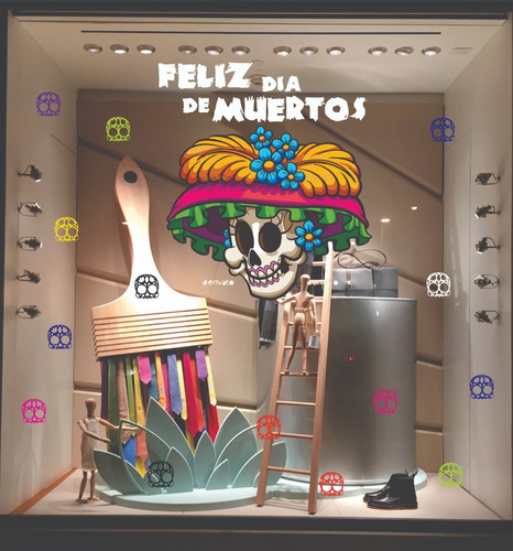 Decoración Para Pared O Ventana  Catrina Día De Muertos