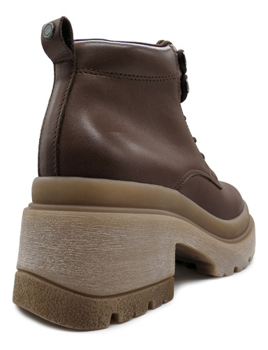 Borcegos Mujer Hush Puppies Clasicos Cuero Cordones Morris
