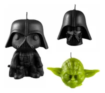 Comprar Kit 3 Velas Decorativas Star Wars Darth Vader Yoda Casco