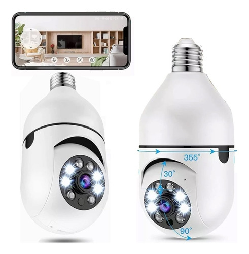 Kit 2 Camera Ip Inteligente Lampada Panoramica Yoosee Wifi