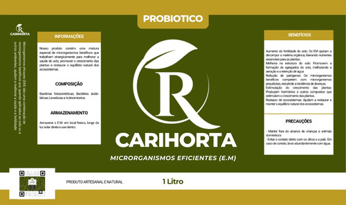 Kit E.m Microrganismos Eficientes 1lt + Melaço De Cana 1lt