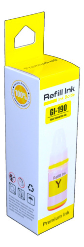 Tinta Refill Ink Para Canon Gi-190 70ml Amarillo