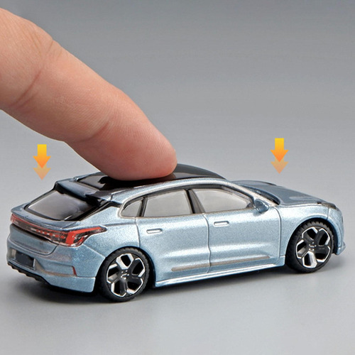 ( Modelo De Coche 1/64, Coche De Aleación, Juguete Azul