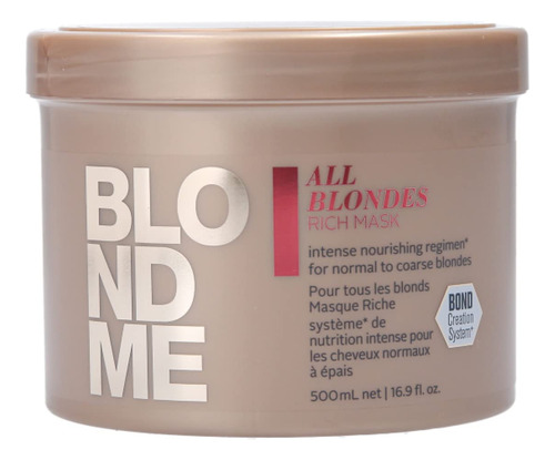 Blondme All Blondes Rich Mask - Tratamiento Capilar Restaura