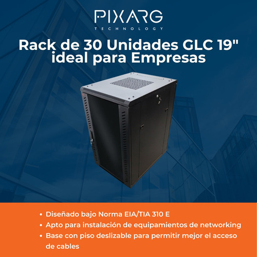 Imagen 2 de 8 de Rack De 30 Unidades Glc 19 Pulgadas Interior 600mm Desarmado