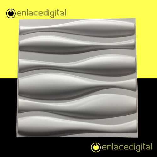 Imagen 3 de 7 de Panel Decorativo 3d Pvc Interior Exterior Blanco 126