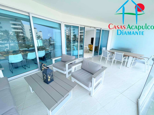 Imagen 13 de 26 de Cad Velera E2. Depa De Playa. Terraza Doble Con Vista Al Mar