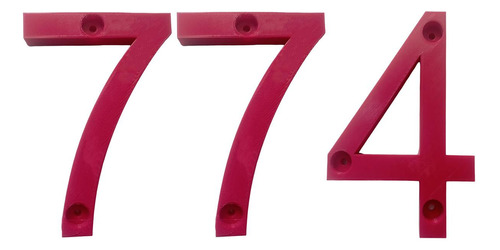 Números Para Residenciales, Mxdru-774, Número 774, 17.7cm Al