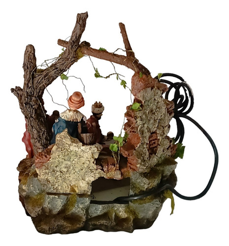 Nacimiento Con Fuente En Pasta Italiana De 43cm X 35cm (Usado)