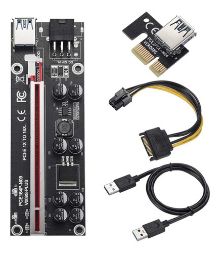 Tarjeta Vertical Pci-e Pci-e Reforzada 8x Ver009s, 1x A 16x