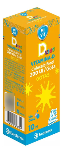 Mi Vit D Kids Gotas 200 Ui/gota (vitamina D3) 10 Ml