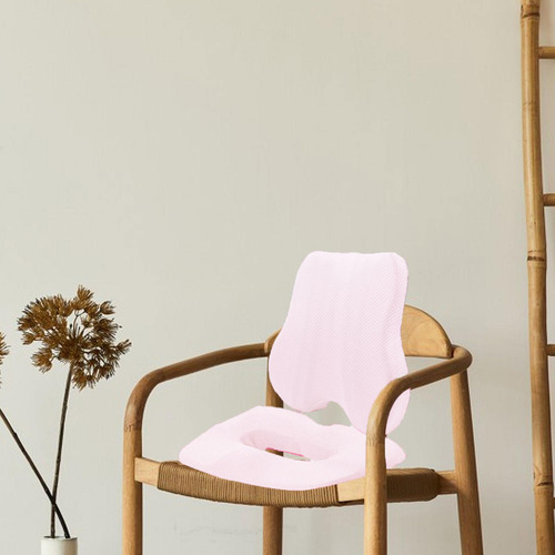 Cojín De Espalda Y Asiento, Cojín De Cóccx Lumbar Y Rosa