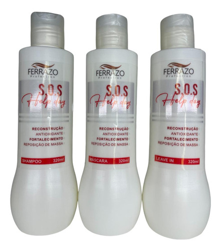 Kit Capilar S.o.s. Help Day 3 Passos Ferrazo Profection