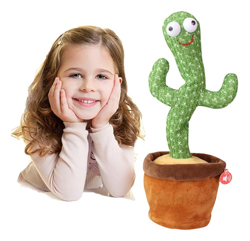 Cactus Bailarín Canta Y Imita La Voz Peluche Luces Niños