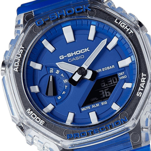 Reloj De Hombre Casio Gshock Blue Jelly 25% Off + Regalo !