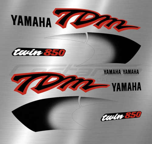 Calcos Yamaha Tdm Twin 850 Años 1997, 98. Colores