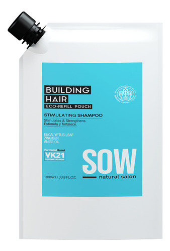 Sow Shampoo Stimulating Refill 1000ml
