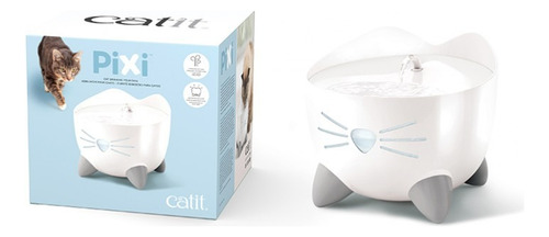 Bebedero Para Gatos Automático Catit Pixi 2.5l 220v Blanco