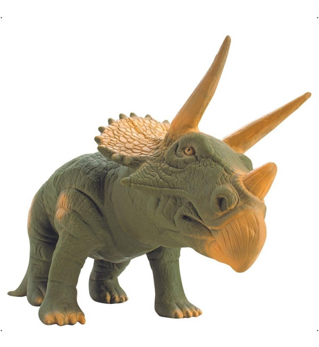  Dinossauro Triceratops Brinquedo Grande 36 Cm Vinil Macio