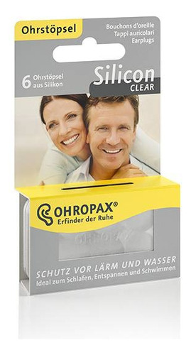 Protetor Auricular - Ohropax Silicon Clear - 3 Pares
