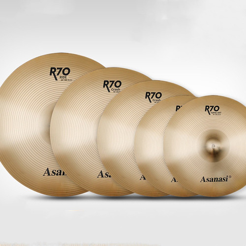 Set De Platillos Cymbal Asanasi Para Batería 