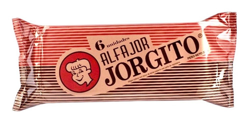 Alfajor Jorgito Chocolate Pack X 6un - Barata La Golosineria