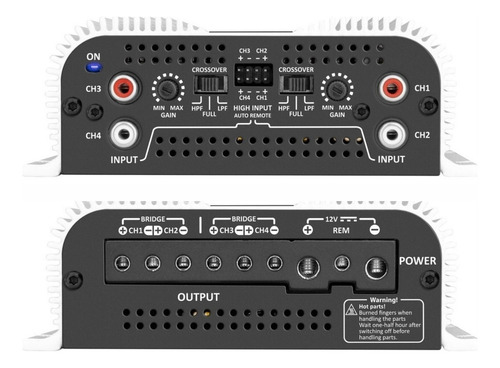 Módulo Ts800x4 + Kit 2 Vias 62vms80 + Sub 350w + Par 6trms80 Cor Preto