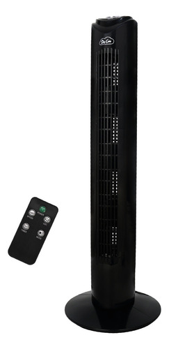 Ventilador Abanico Torre 32in Giratorio Control Remoto 81 Cm Estructura Negro Aspas Negro Diámetro 32 Frecuencia 60 Material De Las Aspas Plástico