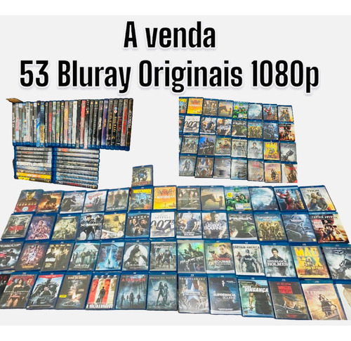 Coleção Filmes Blu-ray 53 Filmes Selecionados Com Capas